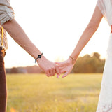Dacida Long Distance Touch Bracelets Jewelry Set, Remote Smart Connection Love Bracelet,Send SOS SMS Relationship Bracelets Moon Star for Couples Lovers Family Friends Festivals Valentine's Day Gifts Pink