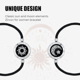 Dacida Long Distance Touch Bracelets for Couples, Vibration & Light up for Love Couples Bracelets | Long Distance Relationship Gifts for Girlfriend Bluetooth Pairing Jewelry