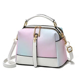Trendy Gradient Handbag Women's Bag Unique New Double Sided Zipper Handbag